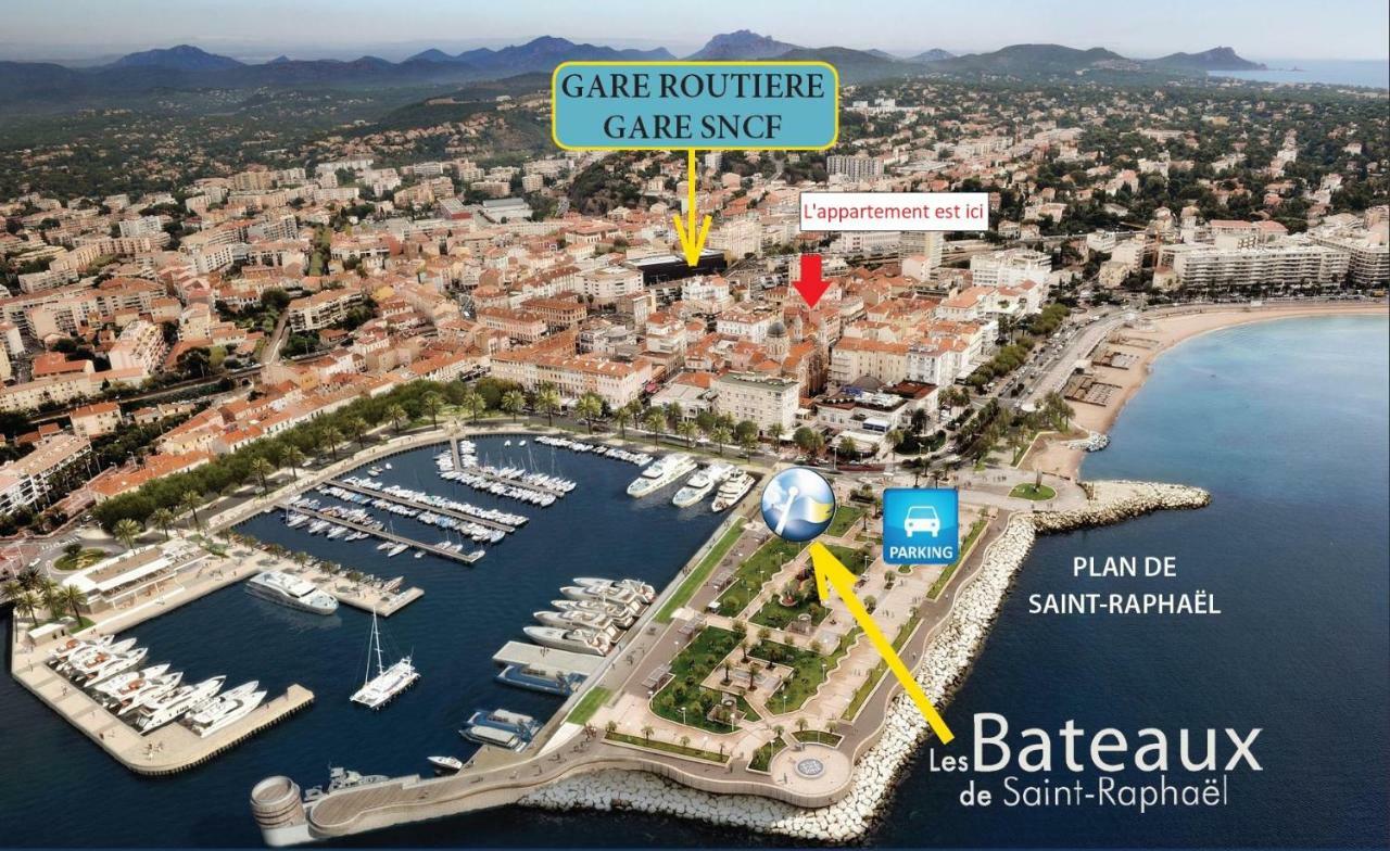 Nouveau F2 Calme Coeur De Ville 1Min De La Plage Saint-Raphaël Exterior foto